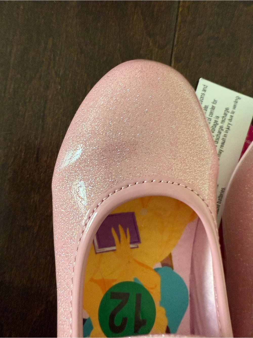 NWT Rare Disney Princess Girls Pink Sparkle Princess Light Up Mary Jane Shoes - Picture 3 of 12